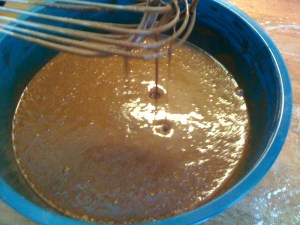 "after boiling water"