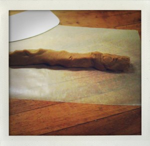 "cookie roll, step one"