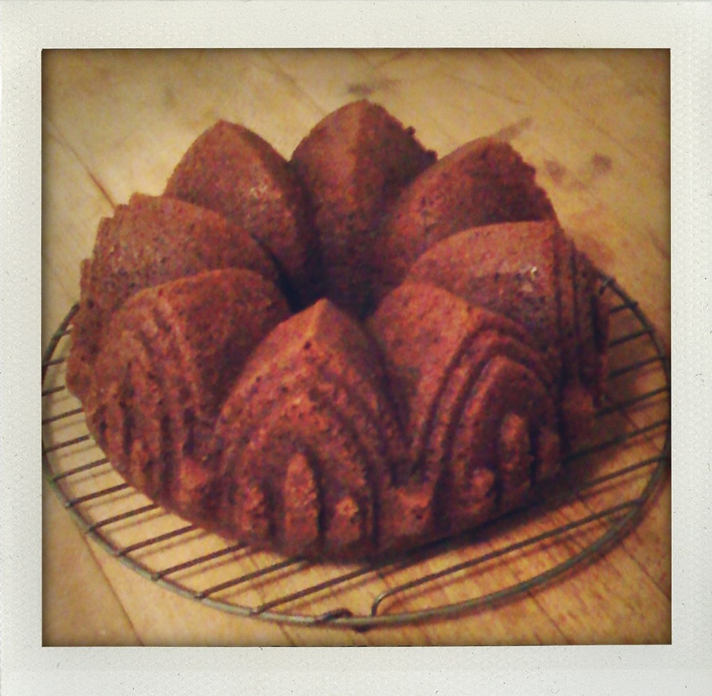 "gingerbread made in cathedral bundt pan"