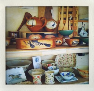 "local pottery at the cummington creamery"