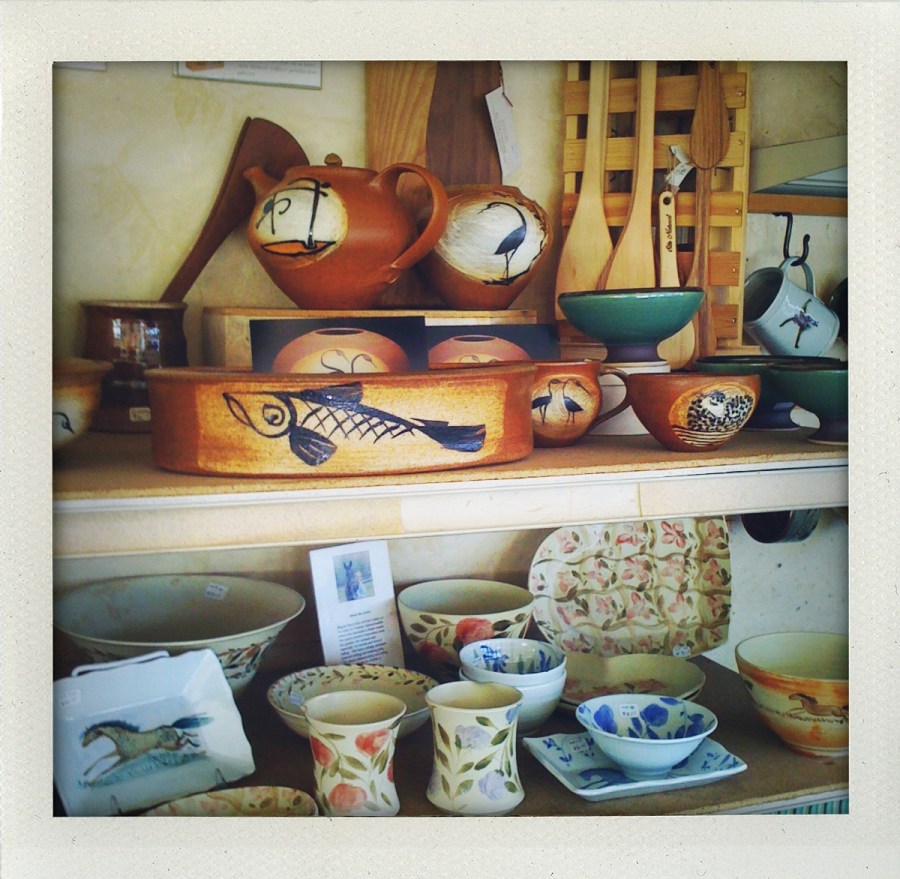"local pottery at the cummington creamery"