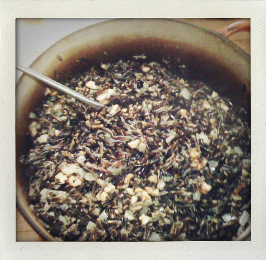 "cooked wild rice"