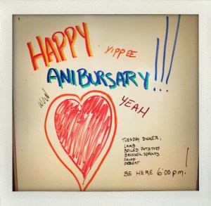 "anniversary dinner menu"