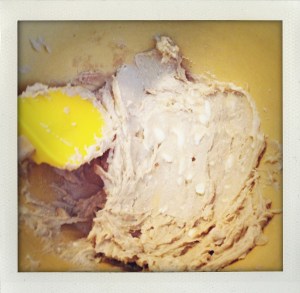 "Cream all the butter/shortening and sugar until there are no streaks"