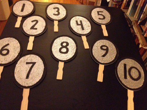 "home made dancing with the stars paddles"