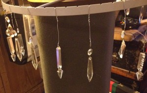 "base for hershey's kiss chandelier"