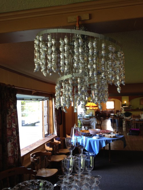 "Hershey Kiss chandelier"