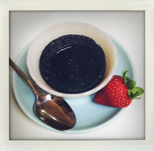 "molten chocolate death-with a spoon"