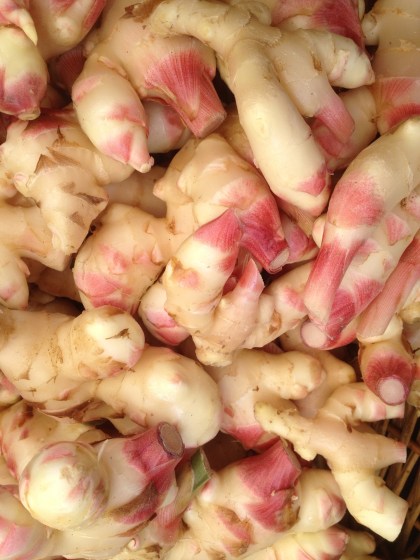 fresh ginger from the farmer's market