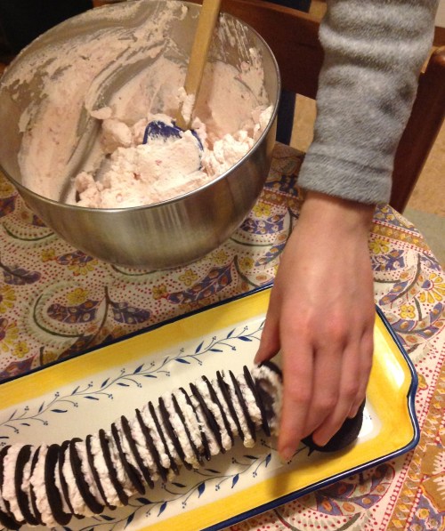 building peppermint zebra cake