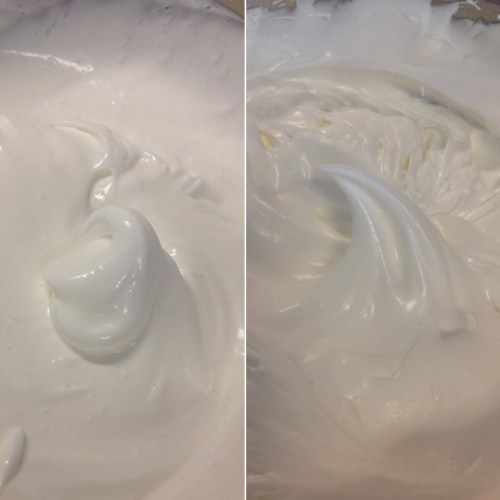 Egg Whites Soft Peak and Stiff Peak