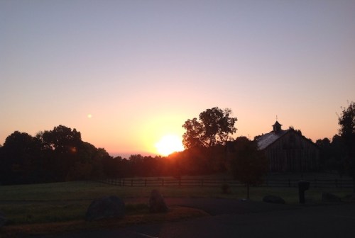 Sunrise on North Farms Road