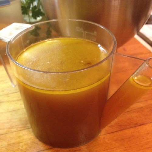Chicken stock fat separator