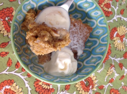 A serious bowl of yummy - Indian Pudding