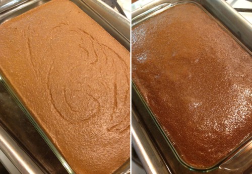 Indian Pudding side by side