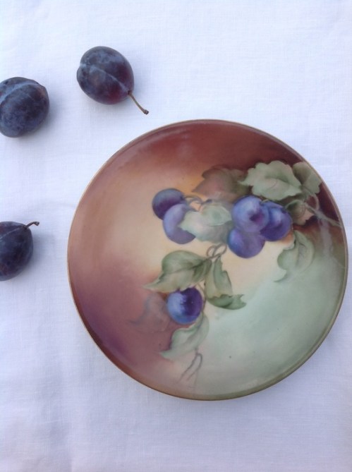 Limoge fall plum plate