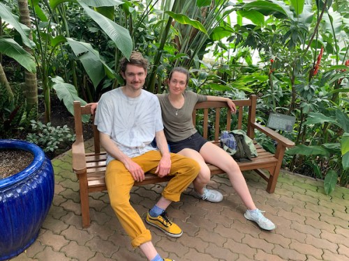 Russell and Isabelle at the Oklahoma City Botanical Gardens