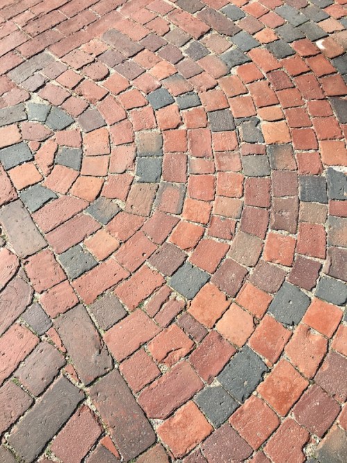 Brick sidewalk Nantucket