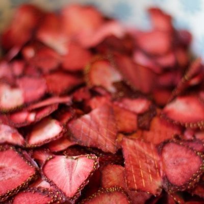Dehydrated strawberries