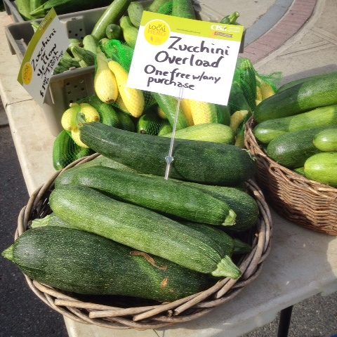 Free zucchini with purchase