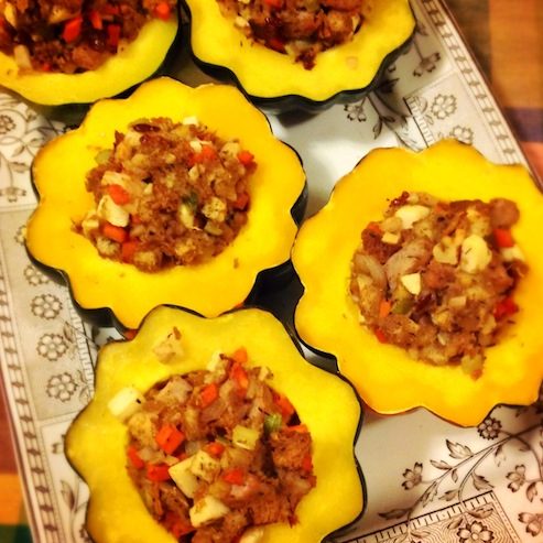 stuffed acorn squash